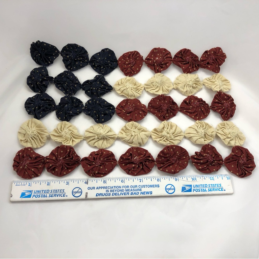 Hand made vintage sewn American flag - Picture 3 of 6